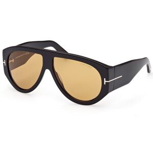 Tom Ford Black Sunglasses with Gold Accents
